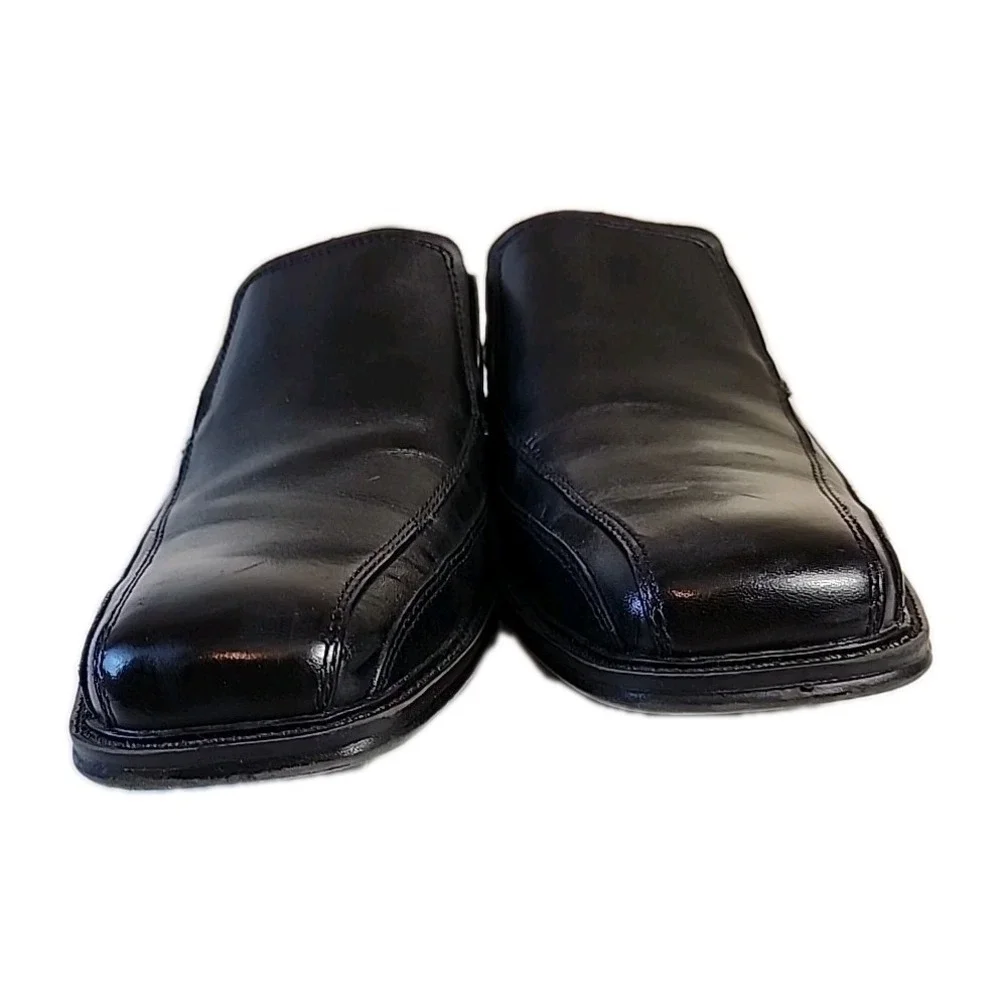Dockers Mens Dress Loafer Sz 10.5 M Black Leather Comfort Slip on Shoe 90-27224‎